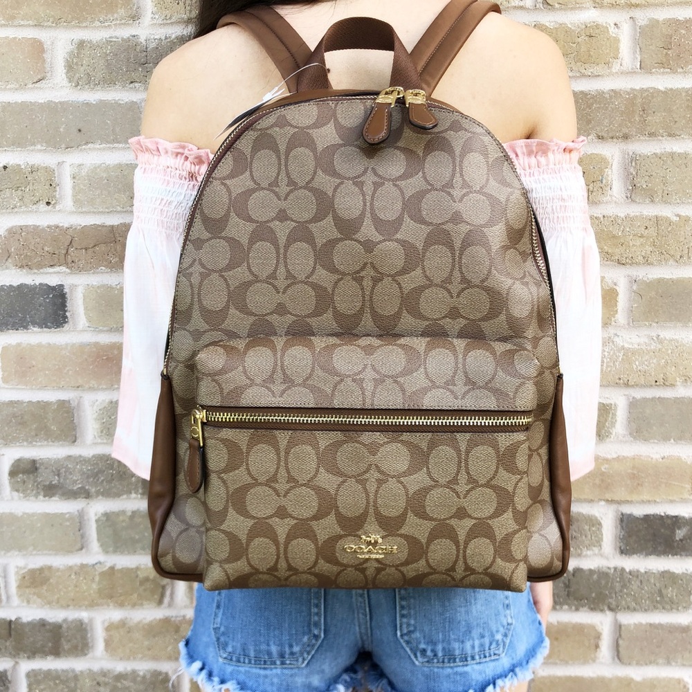 Coach Large signature backpack school bag - Picture 2 of 7